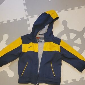 Nike Kids Jacket - Navy and Yellow
